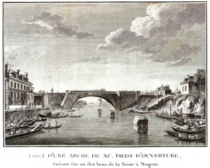 Grabado puente saint Edme